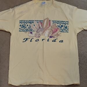 Florida Souvenire T-shirt Yellow L